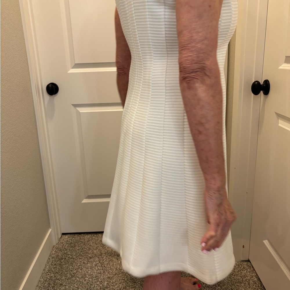 Calvin Klein Textured White Dress - Picture 2 of 13